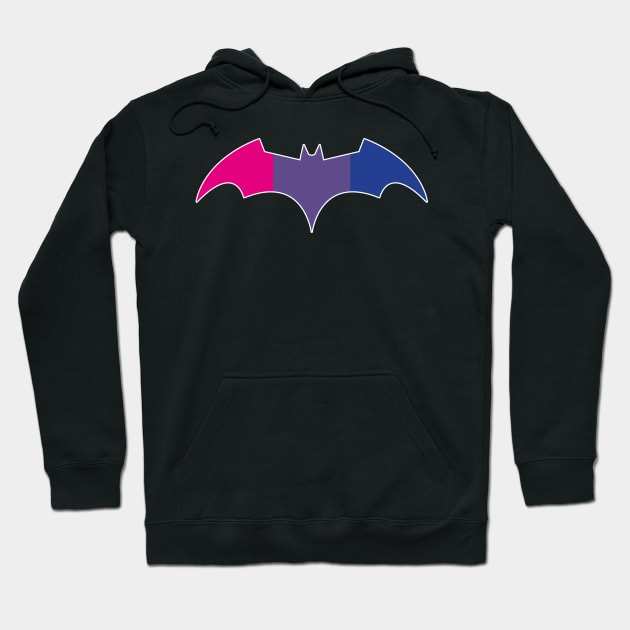 Batwoman - Bisexual Bat Symbol Hoodie by VikingElf
